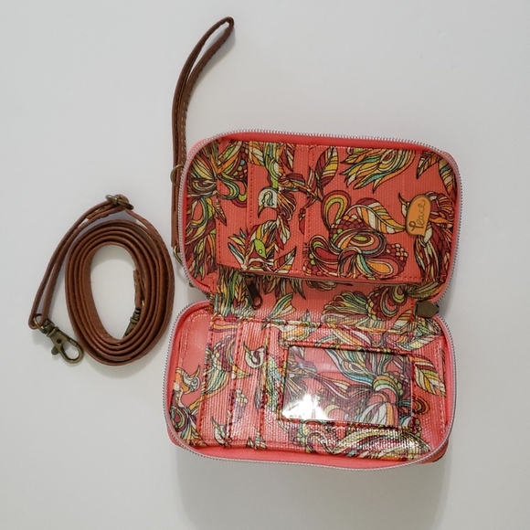 Sakroots Cellphone Wallet Crossbody Wristlet - Picture 5 of 9